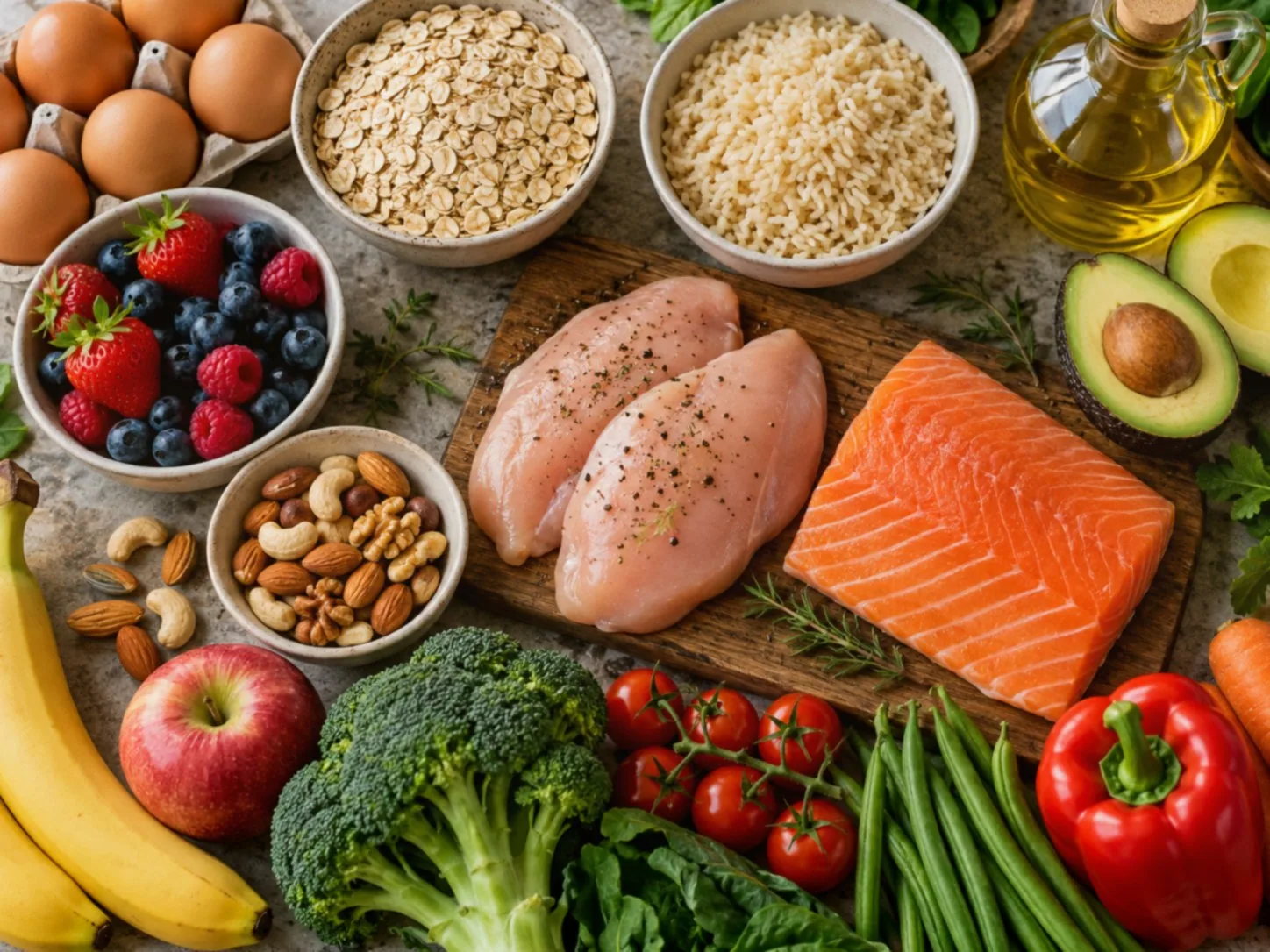 Alimentos para ganar masa muscular: opciones prácticas