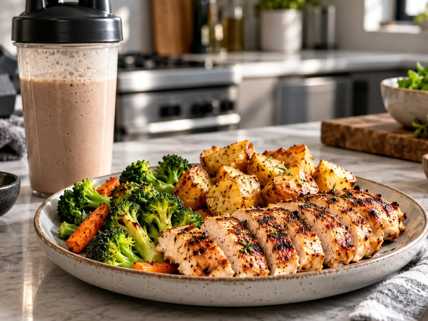 Cena para ganar masa muscular: qué incluir