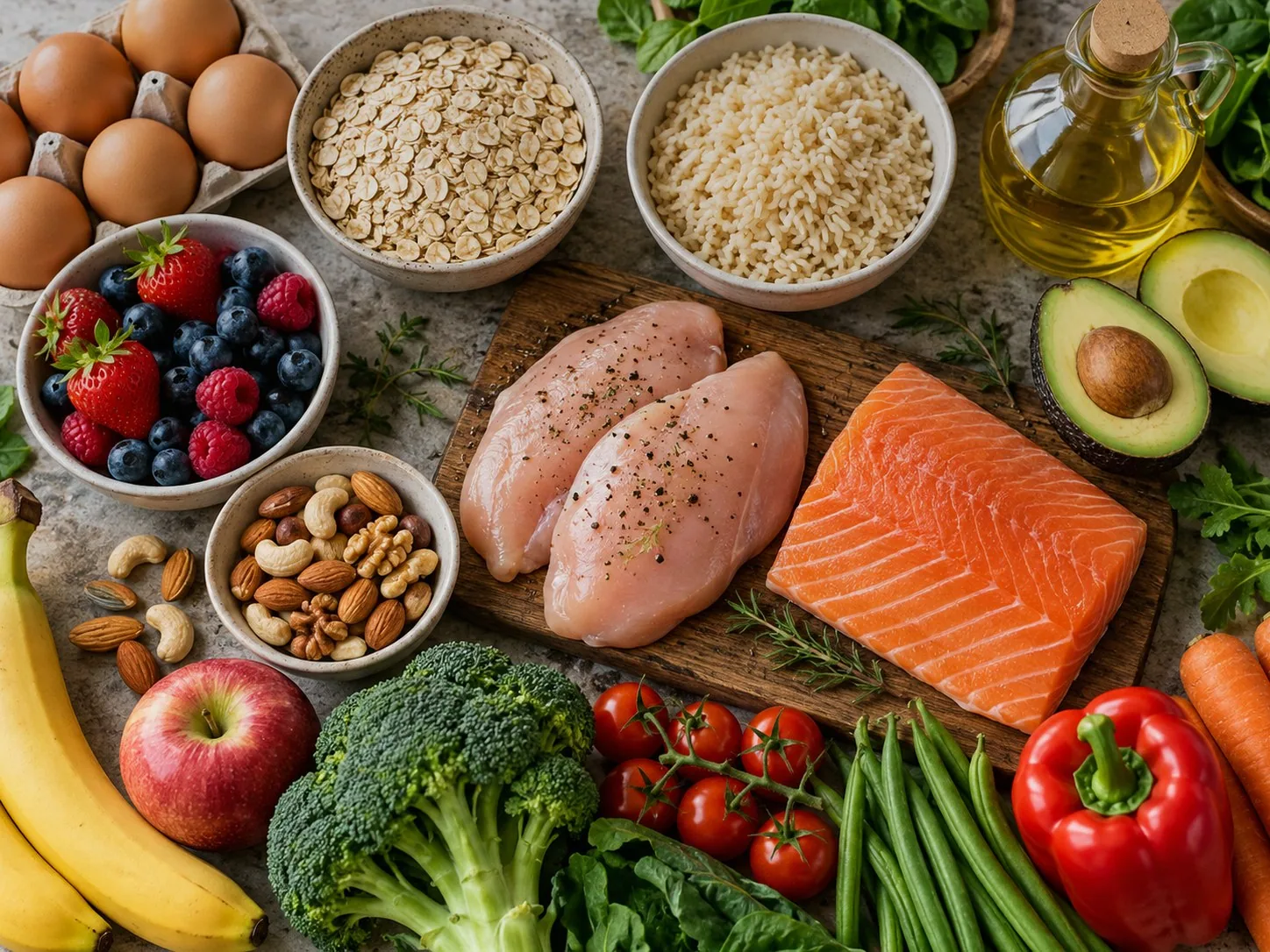 Dieta para ganar masa muscular: principios y ejemplo