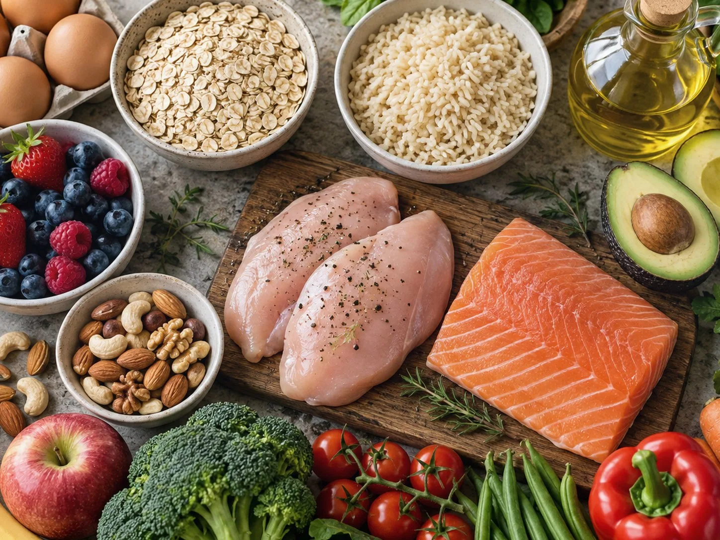 Ejemplo educativo de dieta de volumen de 3000 kcal