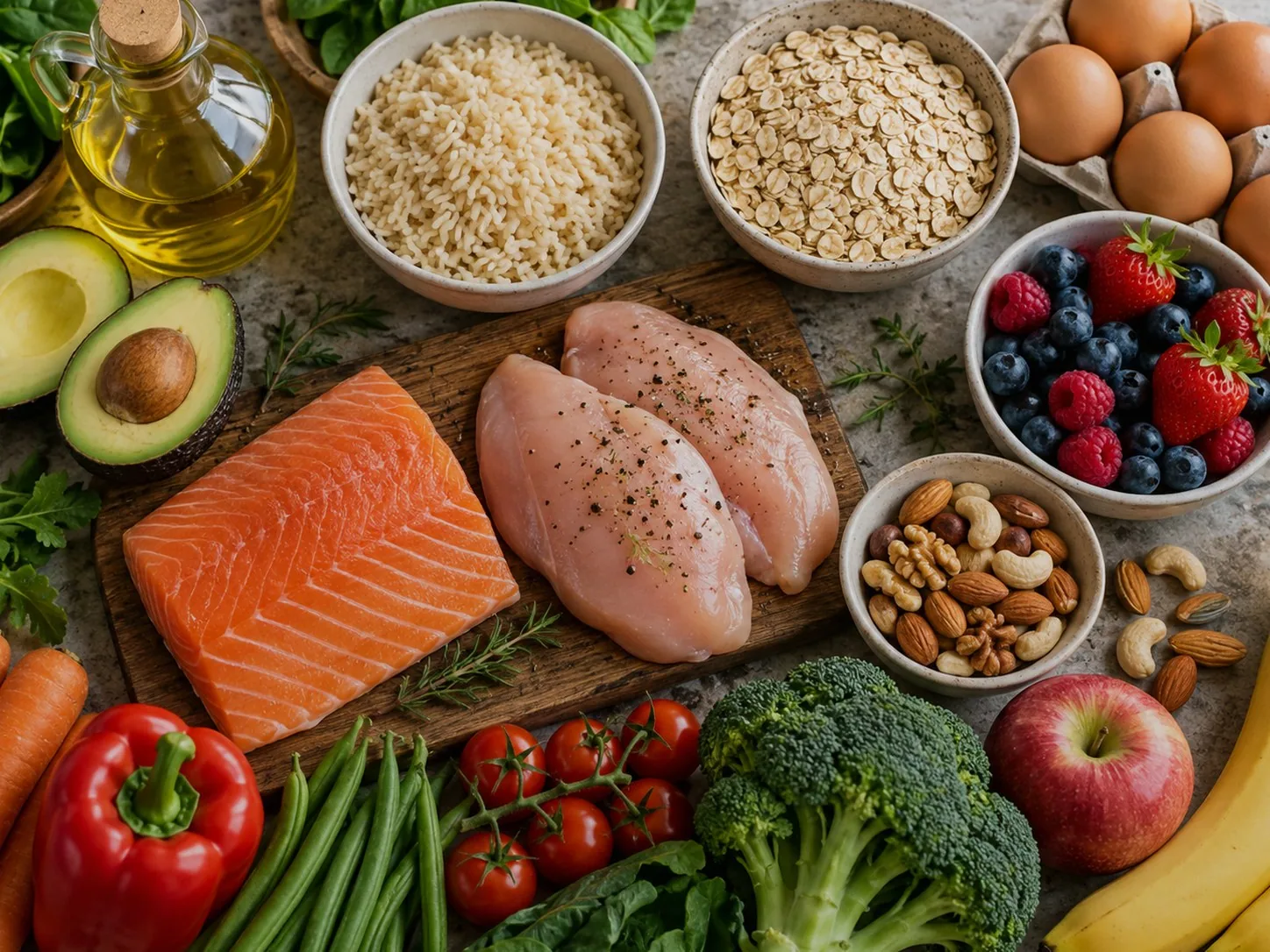 Macros para volumen: proteína, carbohidratos y grasas